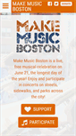 Mobile Screenshot of makemusicboston.org