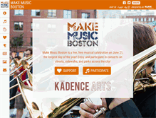 Tablet Screenshot of makemusicboston.org